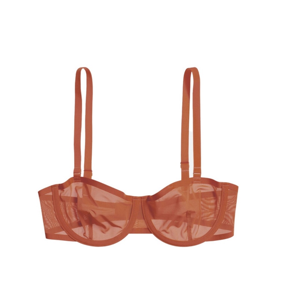 CUUP The Balconette Mesh Bra - size 32H Clay Color